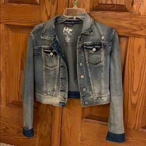 distressed jean jacket